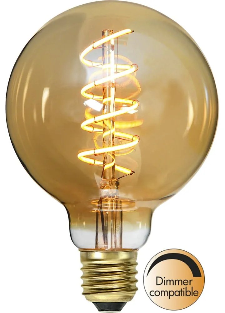 Bec cu filament E27, cu lumină albă caldă cu intensitate reglabilă 3 W Spiral Filament – Star Trading