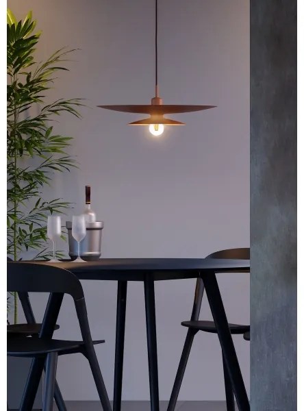 Redo 01-3049 - Lustru suspendat pe cablu GUNNAR 1xE27/42W/230V diam. 50 cm portocaliu