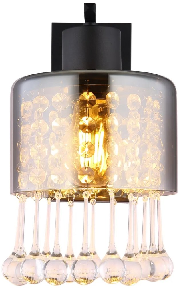 Aplica de perete design modern Hendry negru