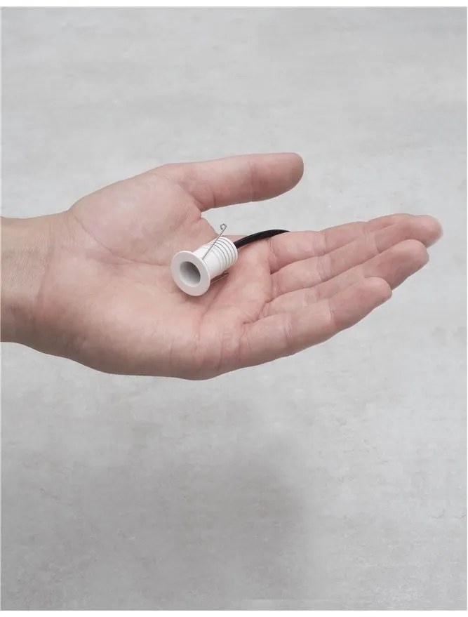 Mini Spot LED incastrabil tavan fals / plafon pentru baie IP44 TINY negru