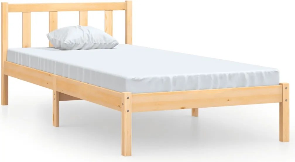 vidaXL Cadru de pat single, 90x190 cm, lemn masiv de pin
