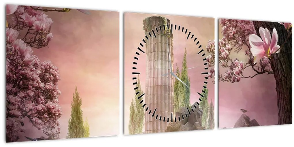 Tablou - Țărămul viselor (cu ceas) (90x30 cm)