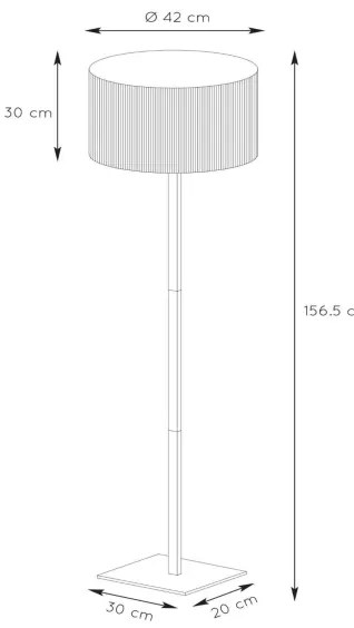 Lampadar Lucide 03729/81/30 MAGIUS 1xE27/40W/230V bambus