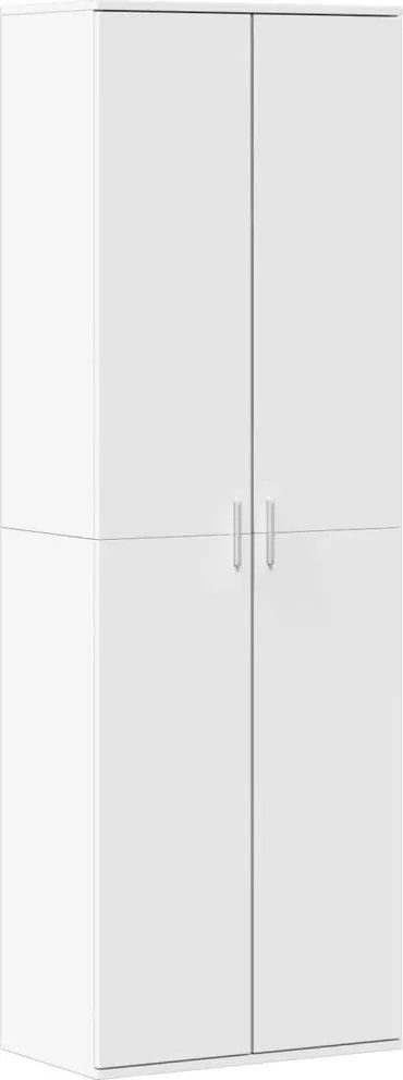 vidaXL Dulap înalt, alb, 60x35x180 cm, lemn prelucrat