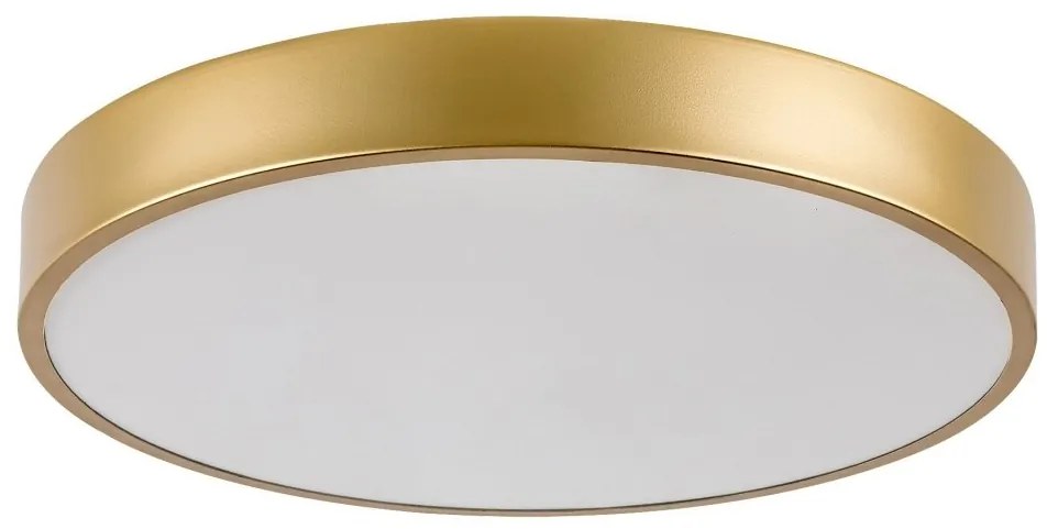 Plafoniera LED design slim Tesia auriu 40cm
