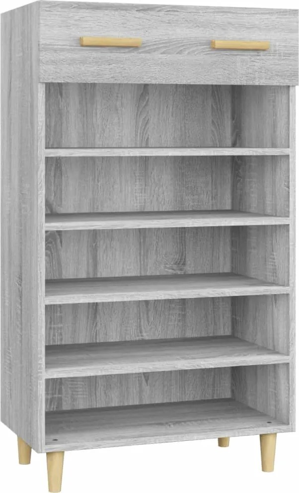 vidaXL Pantofar, gri sonoma, 60x35x105 cm, lemn compozit