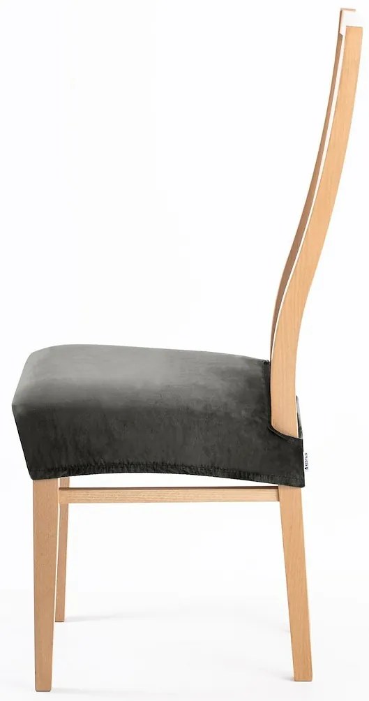 Restilo Husă elastică pentru scaun Sento gri închis, 40 x 40 + 5 cm