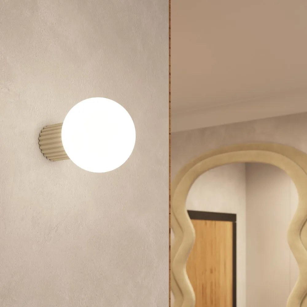 Aplică de perete crem ø 12 cm Orbital – Sollux