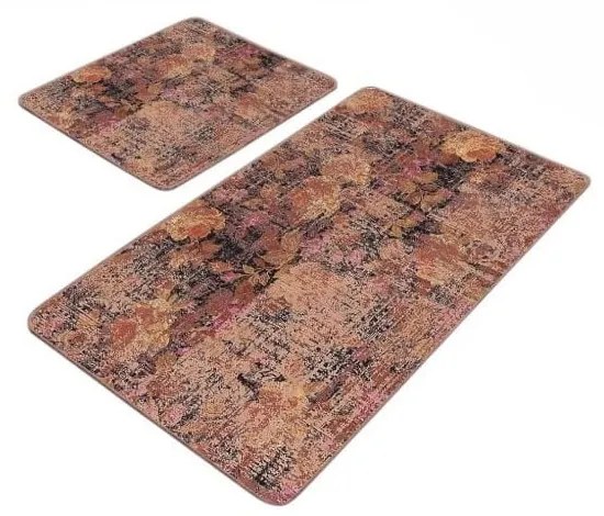 Covorașe de baie maro 2 buc. din catifea 60x100 cm – Mila Home