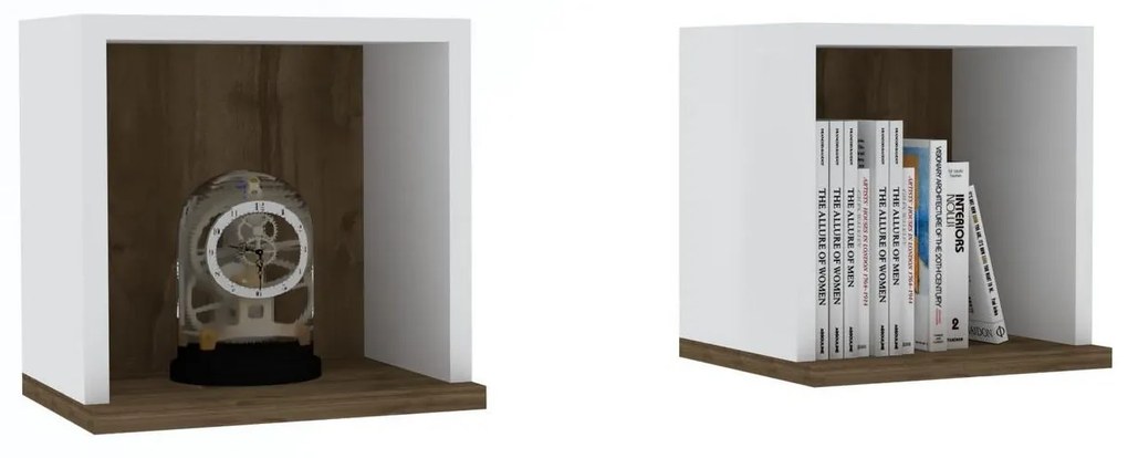 Set 2buc. polițe Matato (alb + nuc) . 1095836