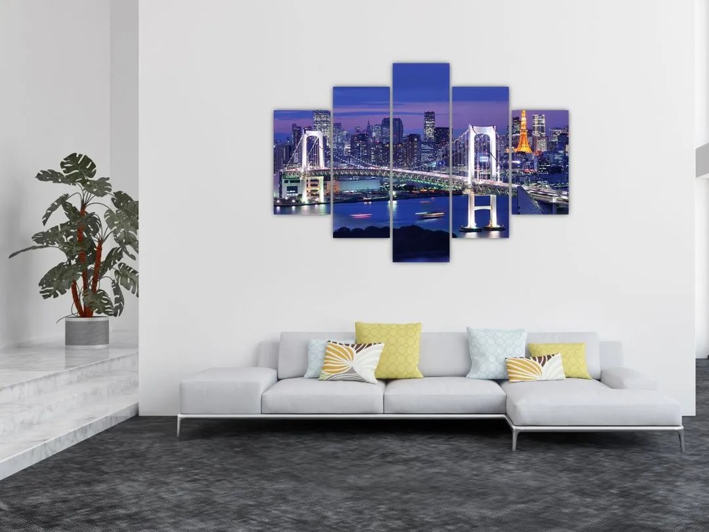 Tablou metropolei nocture (150x105 cm)