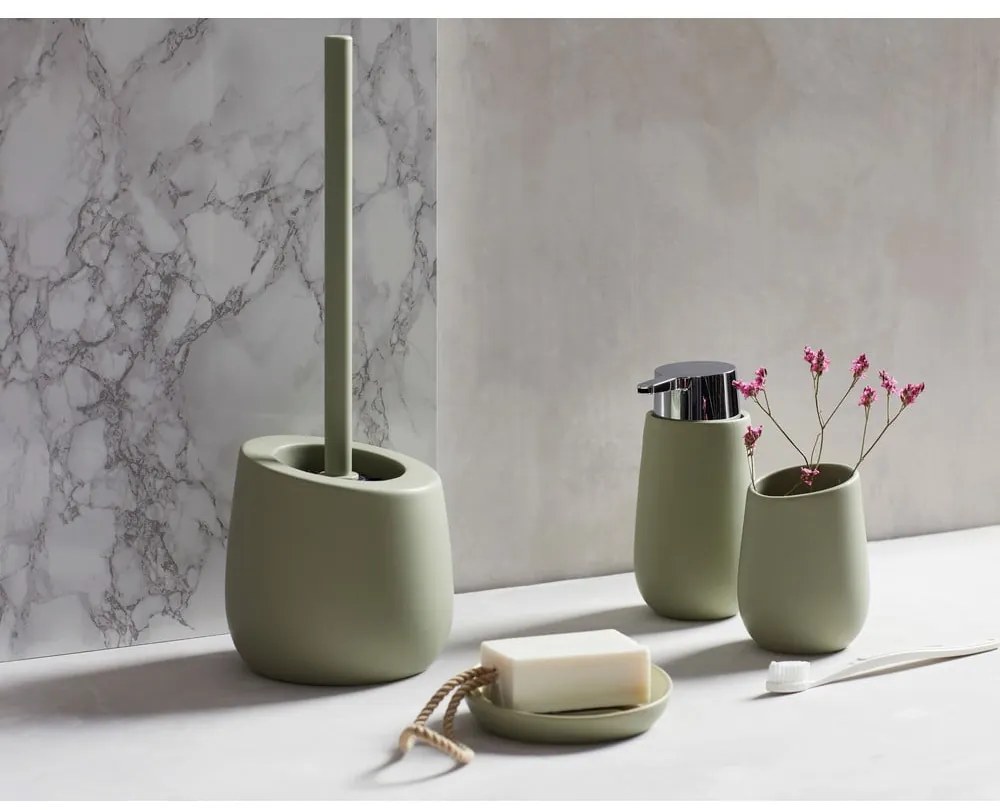 Perie WC ceramică Wenko Badi Lime