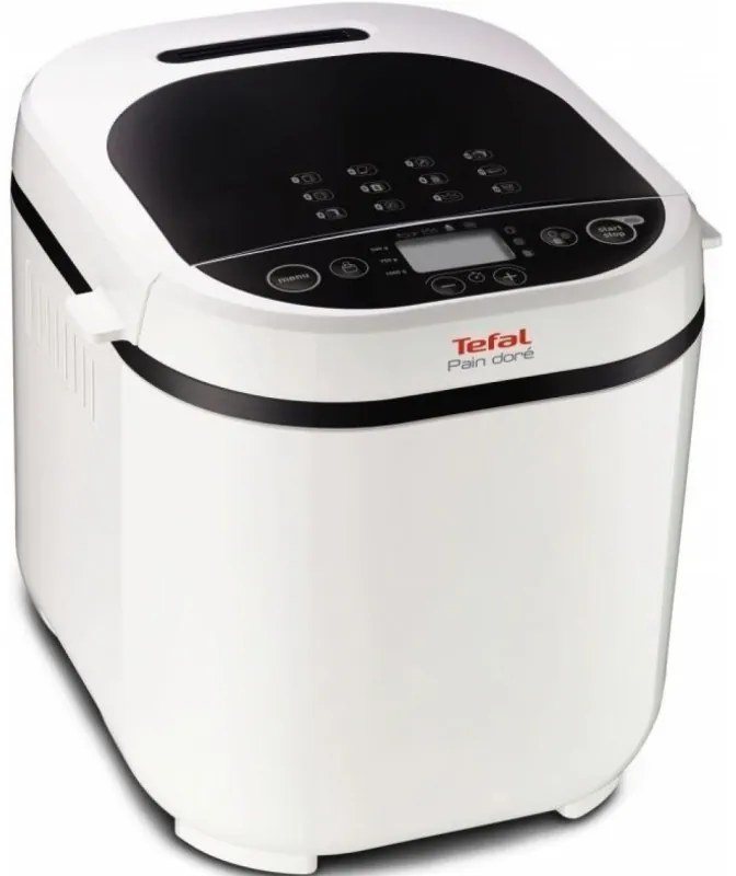 Aparat de paine Tefal Pain Dore PF210138, 700W, 1000/750/500 gr., 3 nivele de coacere, 12 Programe, Alb