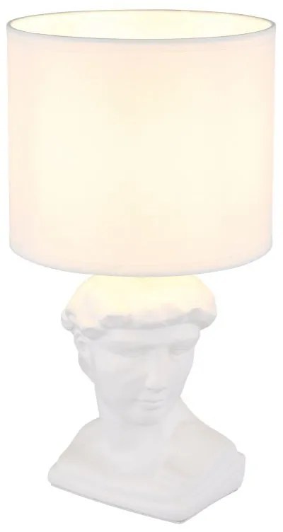 Lampa de masa ceramica alba HERMES