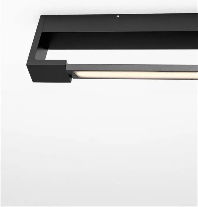 Aplica LED ambientala directionabila pentru baie/exterior IP44 PARK negru