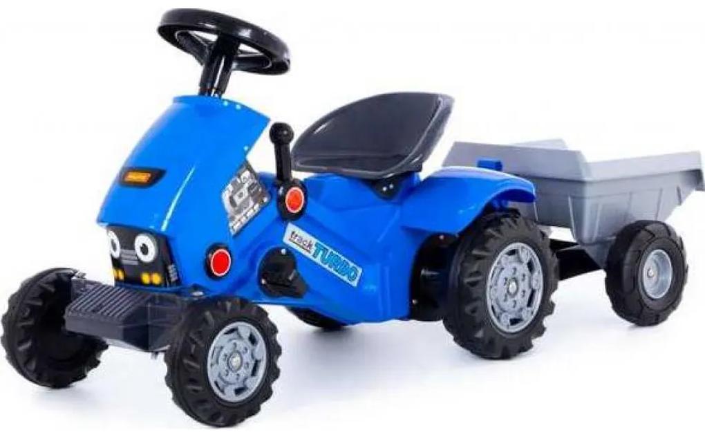 Tractor Turbo 2 cu pedale + remorca, 78x44x55 cm, Polesie