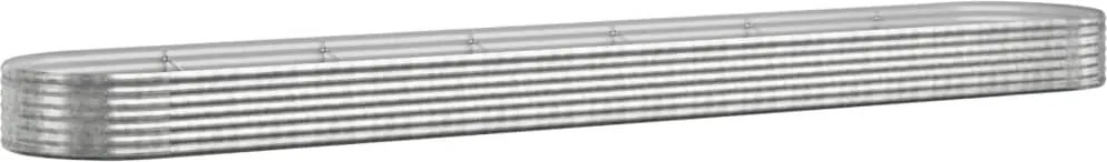 vidaXL Strat înălțat grădină 544x100x36 cm oțel galvanizat