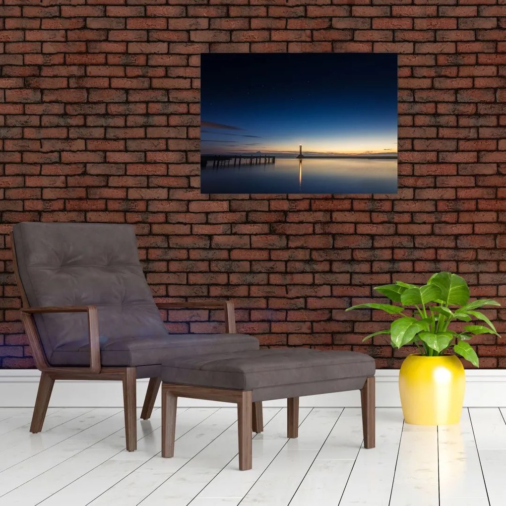 Tablou - Far în zare (70x50 cm)