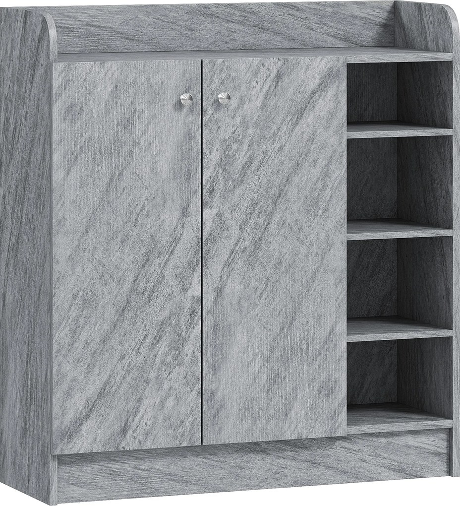 Homcom Dulap Pantofi 83×30×90 cm – Lemn, 12 Perechi, Culoare Cafenie | Aosom Romania
