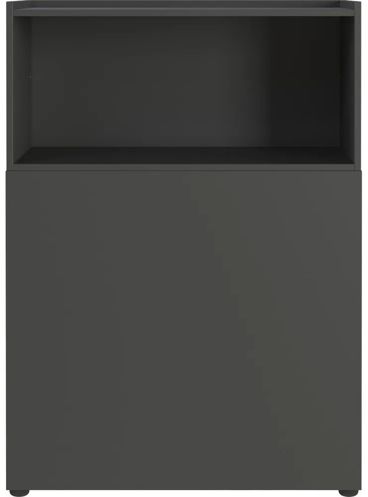 Bibliotecă gri antracit 80x120 cm Mailand – Germania