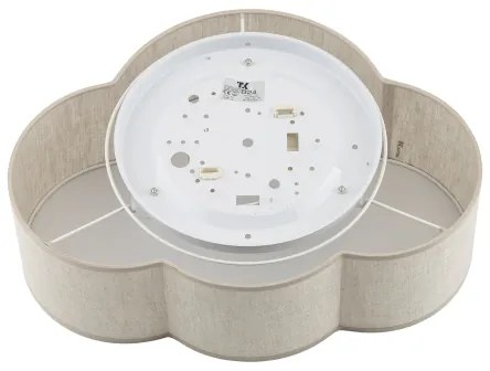 Brilagi - Plafonieră pentru copii NIMBUS MINI LINEN, 2xE27/15W/230V, 31x43, bej