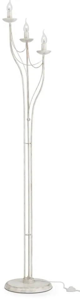 Lampadar design rustic cu 3 brate Vela, ivory