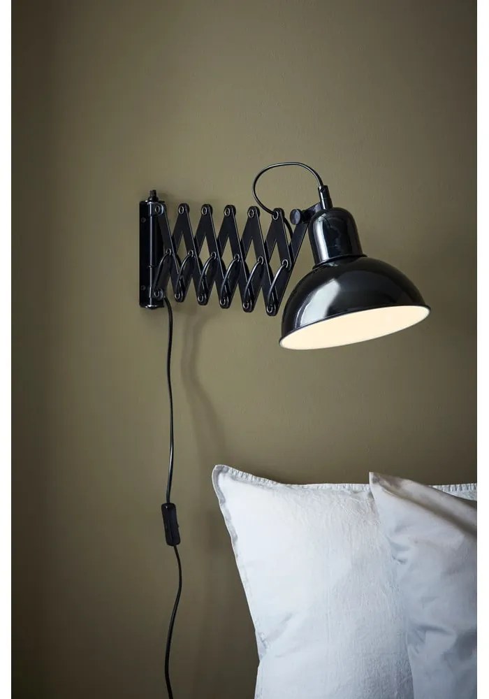 Aplică de perete neagră Riggs – Markslöjd