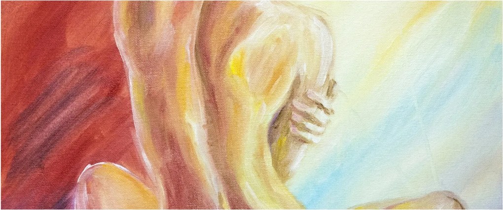 Tablou - Imaginea unei femei care se odihnește, pictură în ulei (120x50 cm)