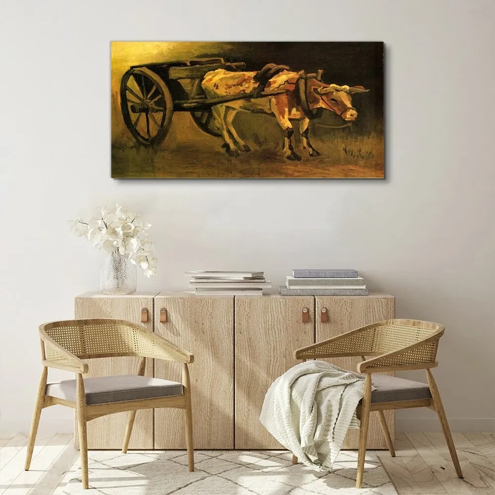 Tablou canvas Car și Boi Van Gogh