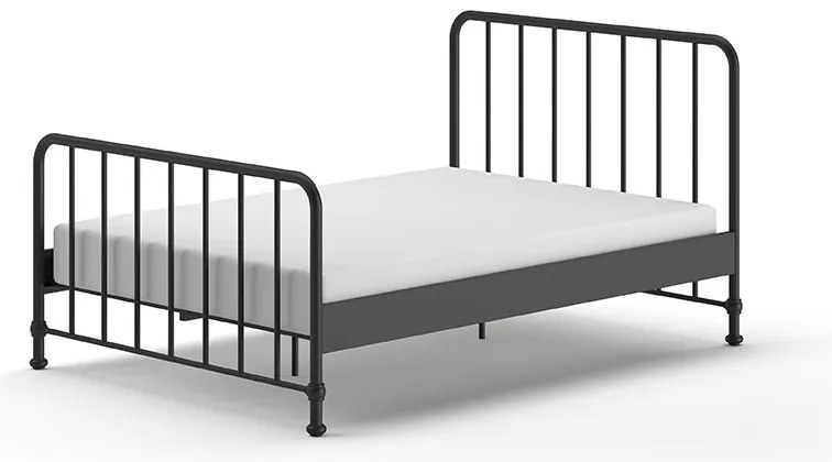 Pat copii BRONXX 140 X 200 CM NEGRU