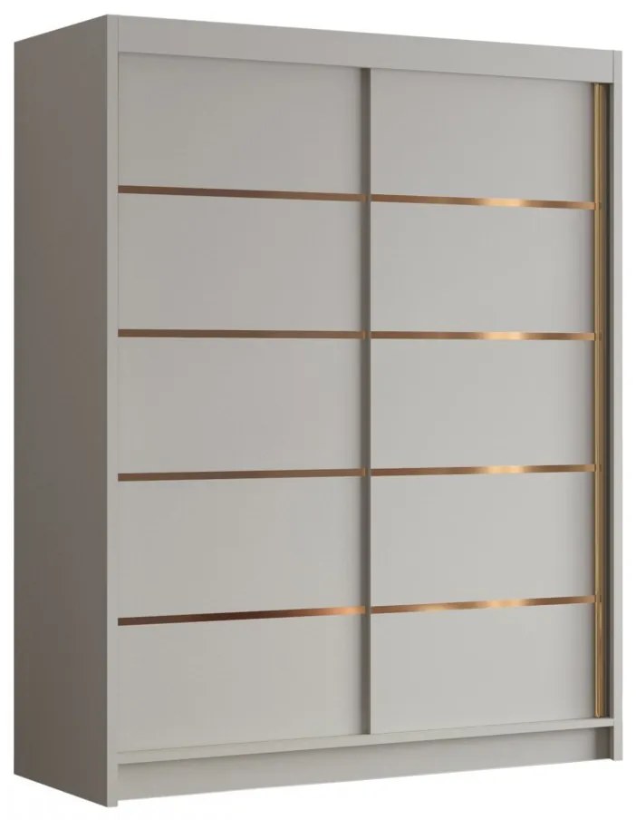 Dulap de haine cu uși culisante Hyzron IV 150 (Cașmir + auriu) . Promo -17%. 1105730