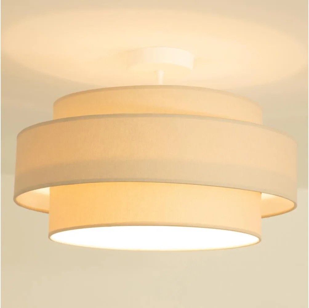 Brilagi - Plafonieră aplicată RESNA, 1xE27/60W/230V, Ø 40 cm, bej