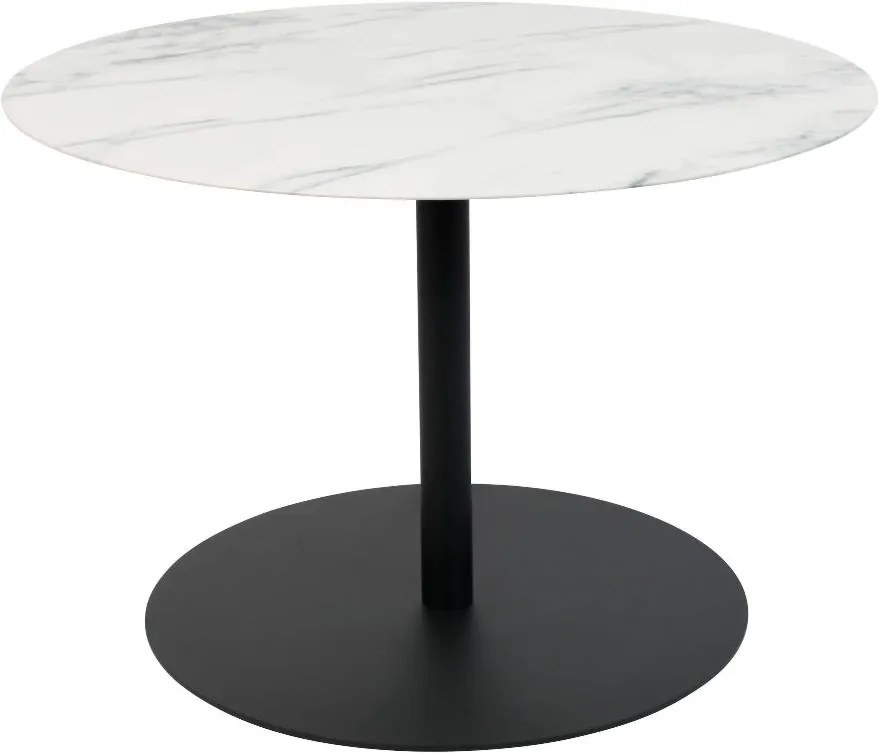 Masuta de cafea rotunda din metal Snow Marble Round M (60cm) | ZUIVER