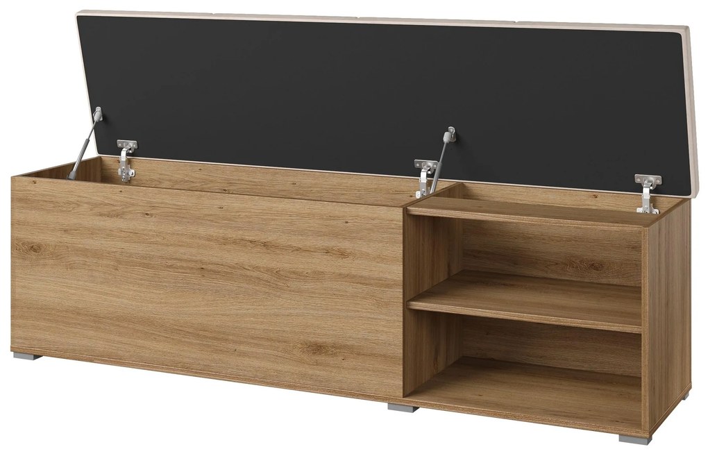 Dulap pentru pantofi Verdeene (stejar sălbatic + bej). 1091839