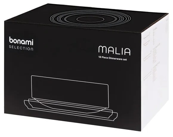 Serviciu de masă 18 buc. din gresie pentru 6 persoane Malia – Bonami Selection