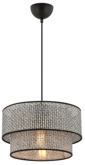 Pendul pe cablu ECHO 1xE27/60W/230V gri/negru