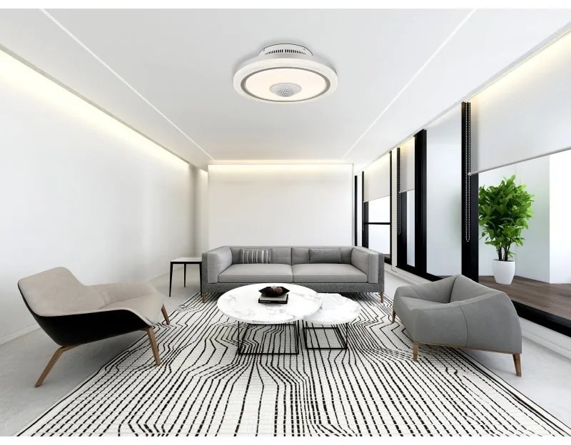 Lustra LED cu ventilator si telecomanda SHELLY