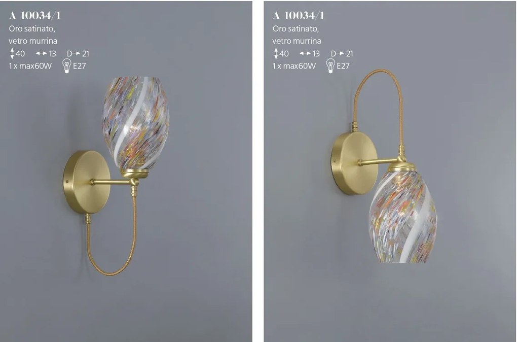 Aplica de perete moderna design italian 10034 multicolor