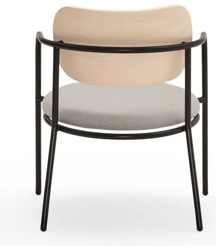 Fotoliu gri deschis în decor de frasin Eclipse - Teulat