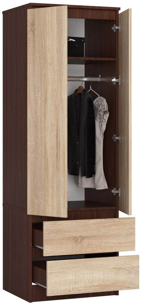 Dulap de haine Suman (wenge + Stejar sonoma). 1069567
