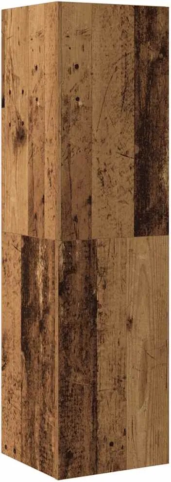 vidaXL Dulap TV, lemn vechi, 30,5x30x110 cm, lemn prelucrat