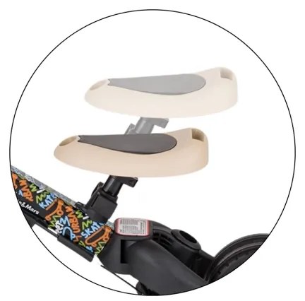 PETITE&MARS - Tricicletă pentru copii 5 în 1 TURBO LIMITED City Beat