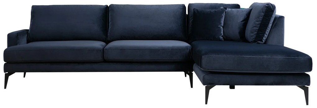 Canapea de colț Papira Corner Right (L3+Chl) - Navy Blue