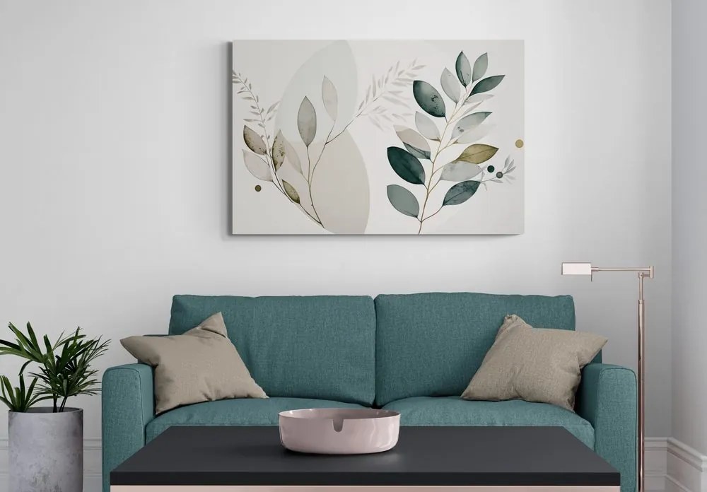 Tablou plante boho în cerc