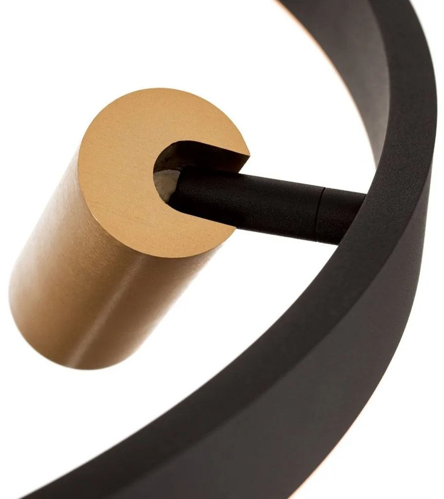 Lustra LED suspendata cu 3 spoturi BERLIN negru/auriu