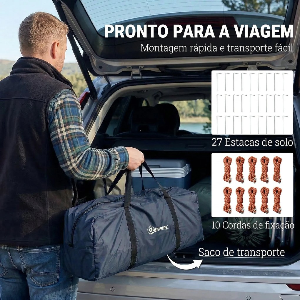 Outsunny cort familial multiplu persoane | Aosom Romania