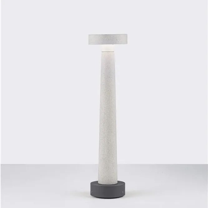 Stalp LED din ciment pentru exterior IP65 Cram White H-50cm