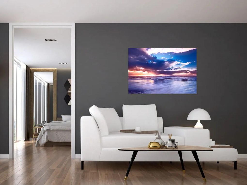 Tablou - Apus de soare la mare (90x60 cm)