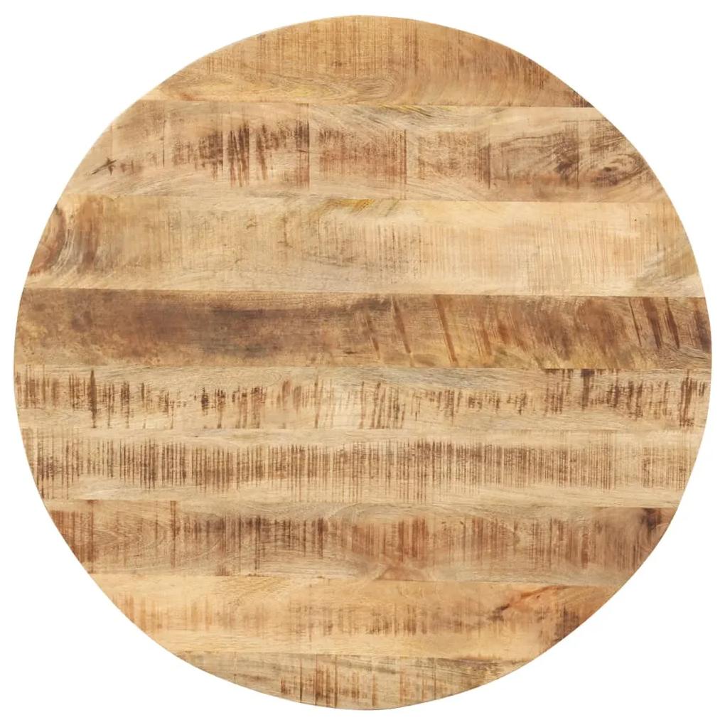 286003 vidaXL Blat de masă, 80 cm, lemn masiv de mango, rotund, 15-16 mm