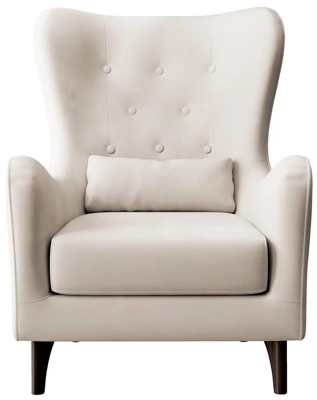 Fotoliu cu suport picioare Calimero II (crem + wenge). 1099332